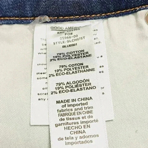 Excellent Good‎ American High Rise Skinny Jeans Women's 2/26 Raw hem 9987C - Picture 7 of 8